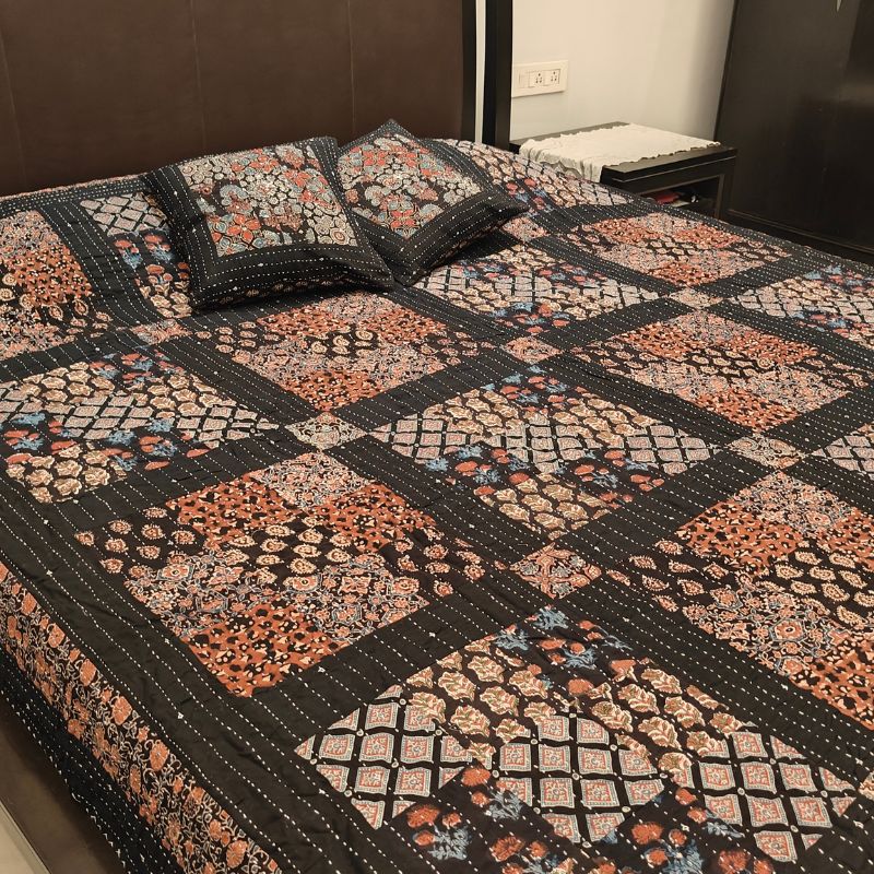 Kalo Double Reversible Patchwork Gudri / Bedcover set