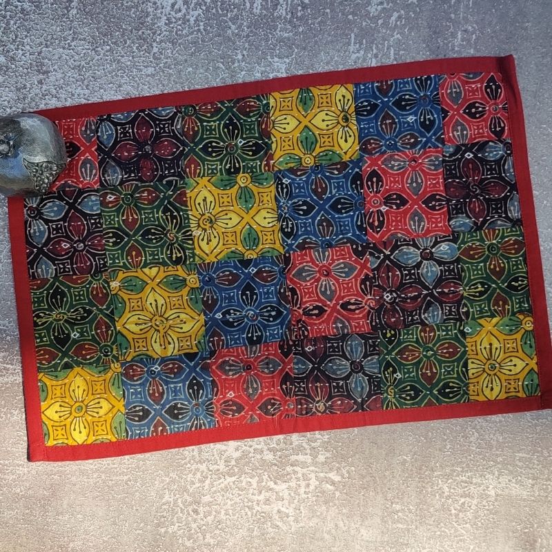 Multi Color Cotton Patchwork Table Mat