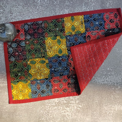 Multi Color Cotton Patchwork Table Mat