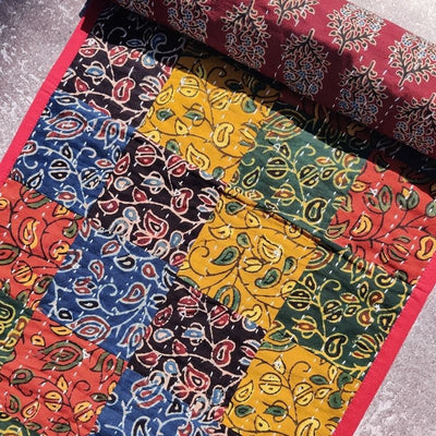 Multi Cotton Patchwork Table Runner