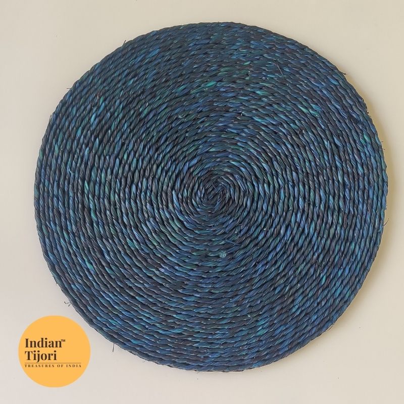 Saptami Table Mat Sabai Grass 12 Inch Table Mat (Set of 2) – Indian Tijori