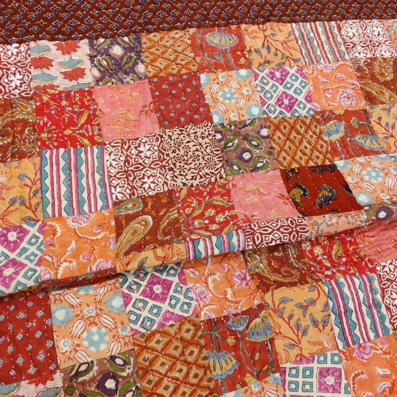 Patchwork Single Reversible  Quilt