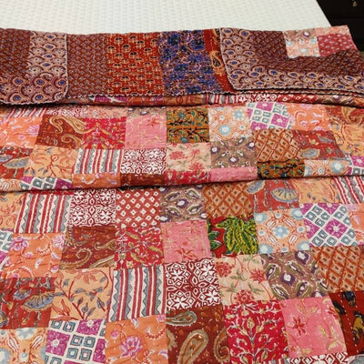 Patchwork Single Reversible  Quilt