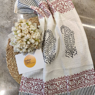 The Ambi Handblock Towel Set