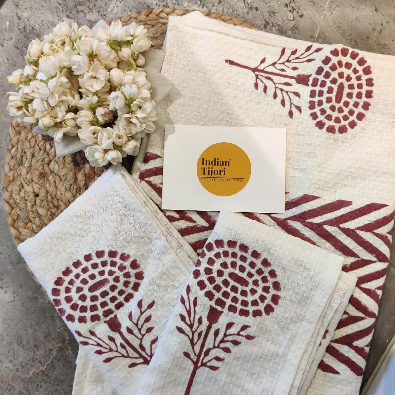 The Gulnar Handblock Towel Set