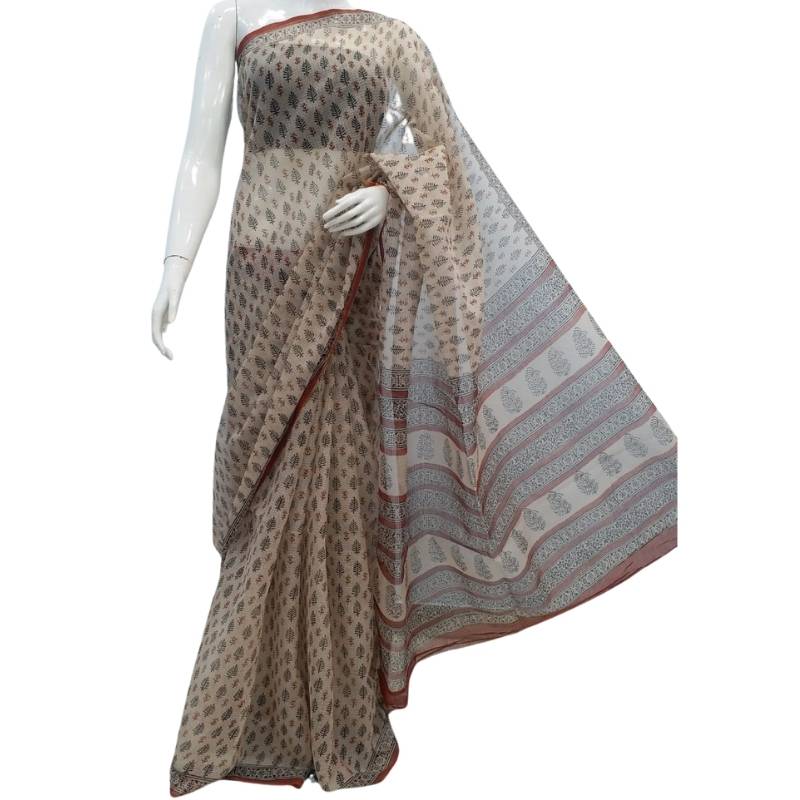 The Idaya Bagru Saree