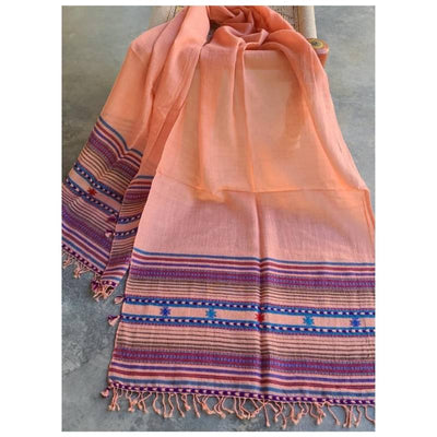 The Kan Chand Kutch Stole (Peach)