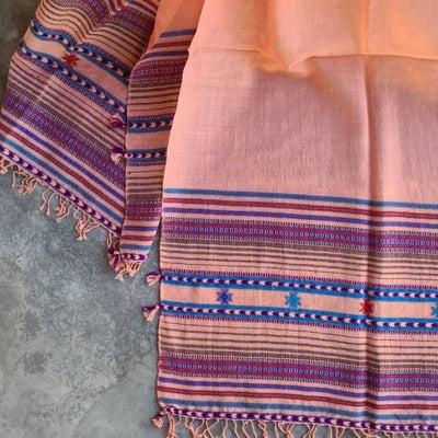 The Kan Chand Kutch Stole (Peach)