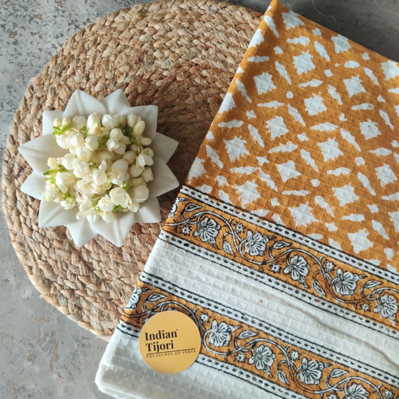 The Mehfil Handblock Towel Set