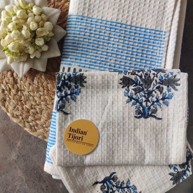 The Rasika Handblock Towel Set