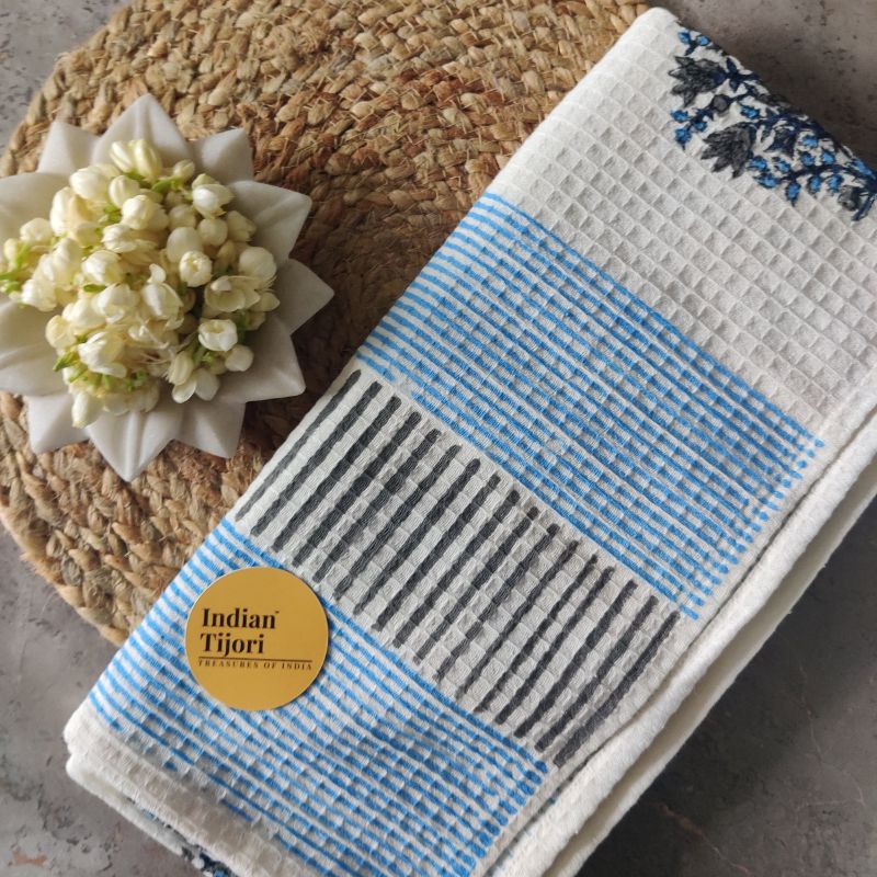 The Rasika Handblock Bath Towel