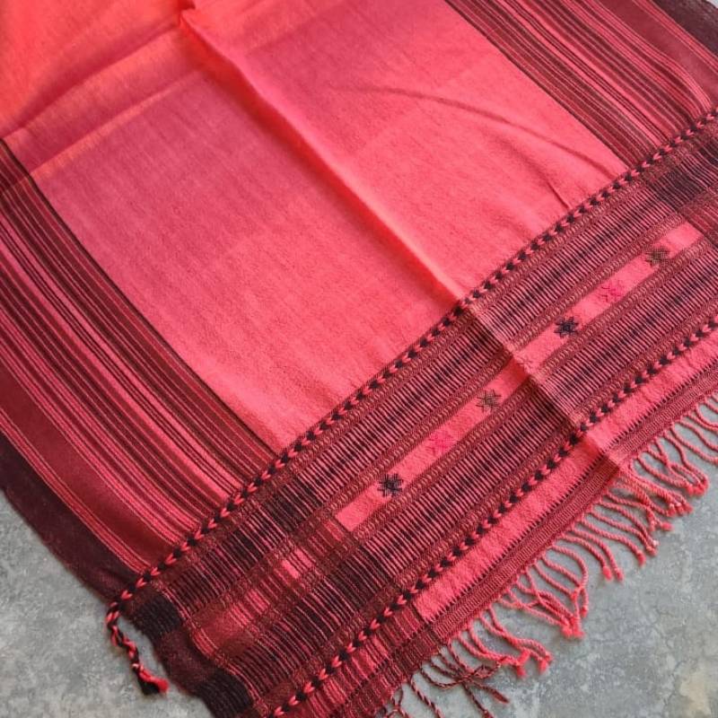 The Red Miri Kutch Stole